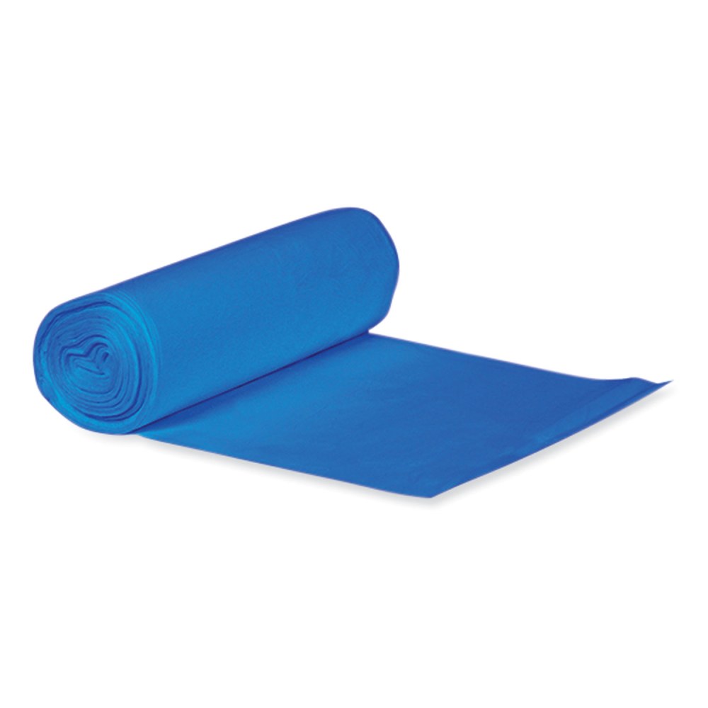 Heritage Eco Blend Max Can Liners, 45 gal, 0.8 mil, 40in x 46in, Blue, 25 Bags/Roll, 6 Rolls/Carton MPN:L8046TX ER1