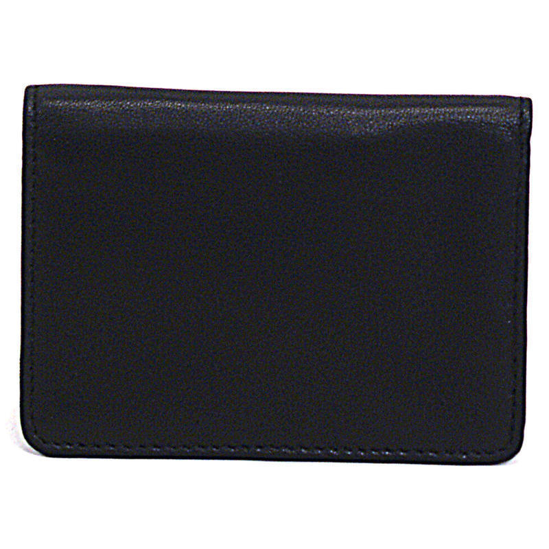 Samsonite Leather Business Card Holder, 4 1/16in x 3in x 1/2in, Black (Min Order Qty 5) MPN:951405