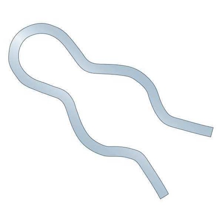 Bridge Cotter Pin, 0.105 in Dia, 2-1/16 in L, Spring Wire, 1 PK MPN:BPXZ-407