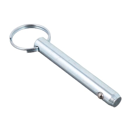 Detent Hitch Pin, 3/8 in Dia, 5 in Usable L, Carbon Steel, 1 PK MPN:DTP-0375-3000