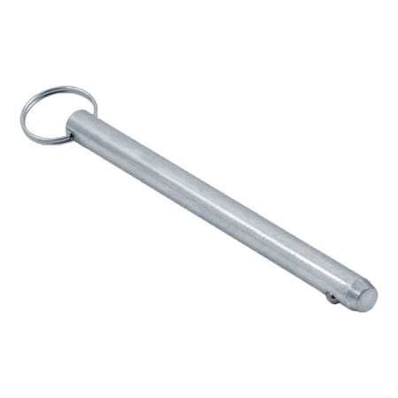 Detent Hitch Pin, 7/16 in Dia, 7 in Usable L, Carbon Steel, 1 PK MPN:DTP-0437-5000
