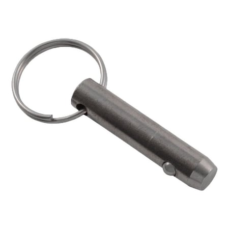 Detent Hitch Pin, 3/8 in Dia, 2 in Usable L, Stainless Steel, 1 PK MPN:DTPS-0375-1000