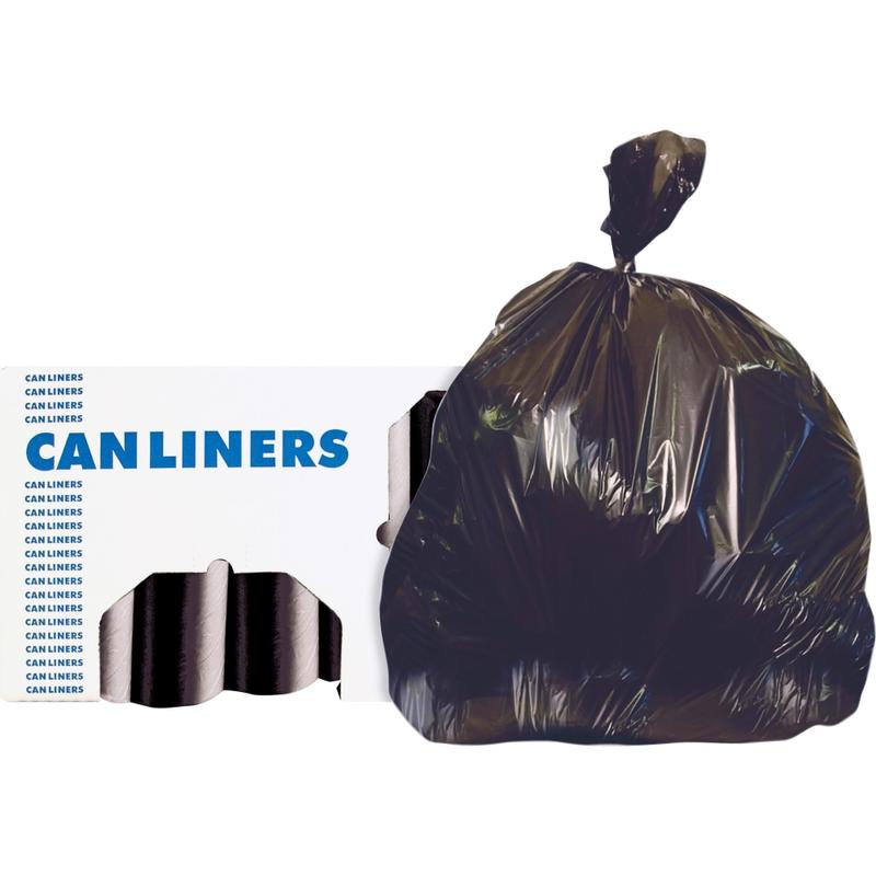 Heritage AccuFit RePrime Can Liners - 23 gal/55 lb Capacity - 28in Width x 45in Length - 0.90 mil (23 Micron) Thickness - Black - Resin - 8/Carton - 25 Per Roll - Can (Min Order Qty 2) MPN:H5645TKR01