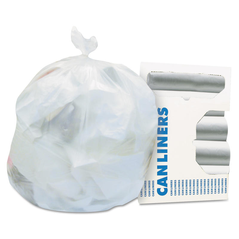 Heritage High-Density Coreless 16 Mic Can Liners, 0.63 mil, 40in x 33in, Natural, Pack Of 250 Bags MPN:Z6640VN R01