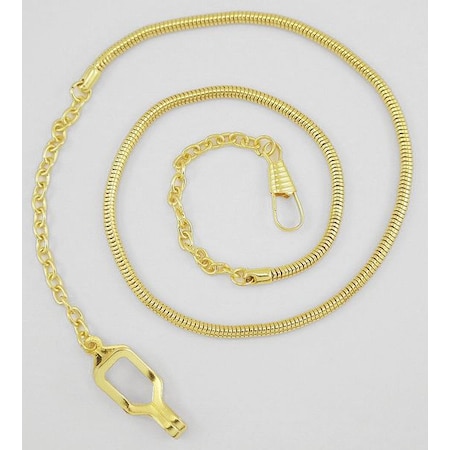 Whistle Chain, Metal, Gold MPN:4014G