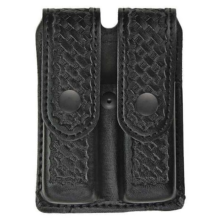 Magazine Pouch, Synthetic Leather, Black, M, Snap MPN:1432WB