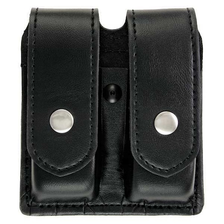 Magazine Pouch, Synthetic Leather, Black, L, Snap MPN:1434PN