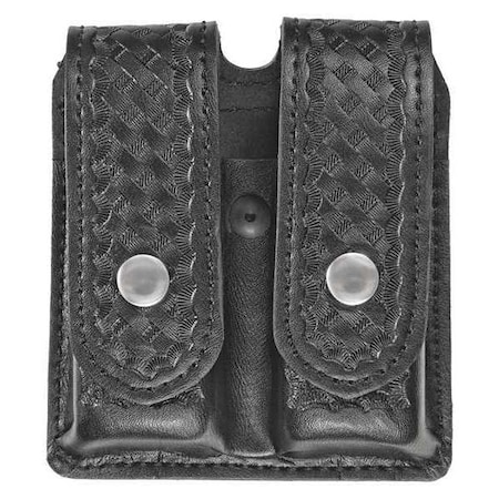 Magazine Pouch, Synthetic Leather, Black, L, Snap MPN:1434WN