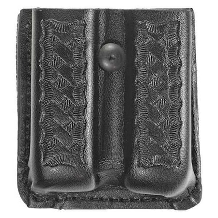 Magazine Pouch, Synthetic Leather, Black, M, Open MPN:1437W-M