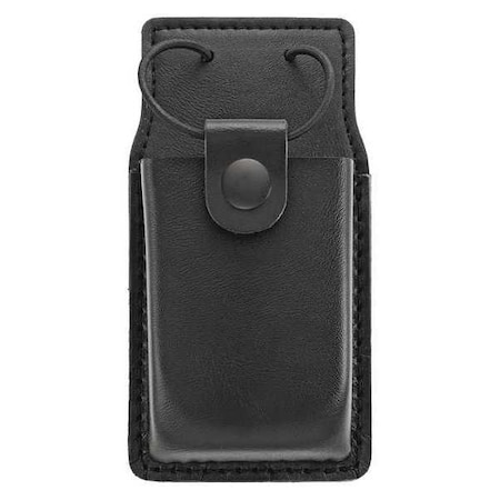 Radio Pouch, Leather, Black, M, Snap MPN:1440BPB