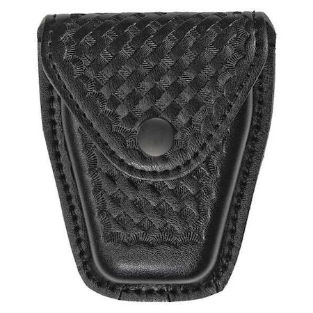 Handcuff Pouch, Synthetic Leather, Black, S, Snap MPN:1450WB
