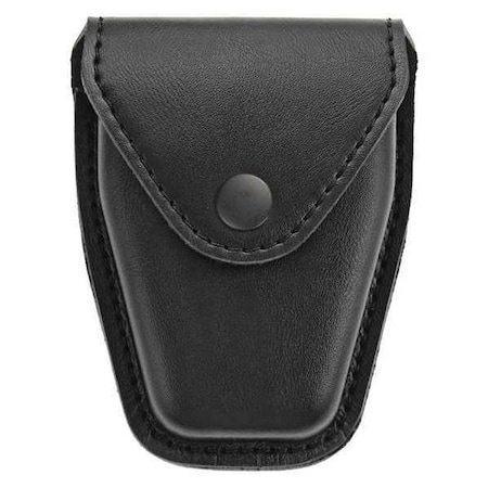 Handcuff Pouch, Synthetic Leather, Black, S, Snap MPN:1452PB