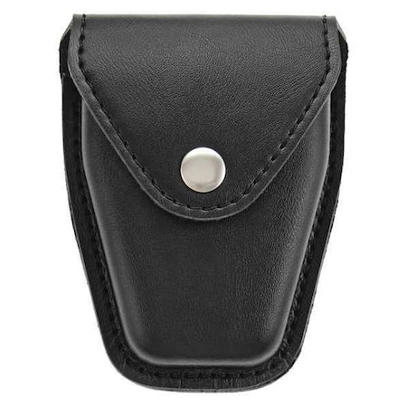 Handcuff Pouch, Synthetic Leather, Black, L, Snap MPN:1452PN