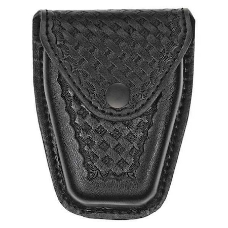 Handcuff Pouch, Synthetic Leather, Black, L, Snap MPN:1452WB