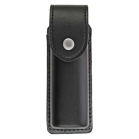 Pepper Spray Holster, Synthetic Leather, Black, M, Snap MPN:1460PN
