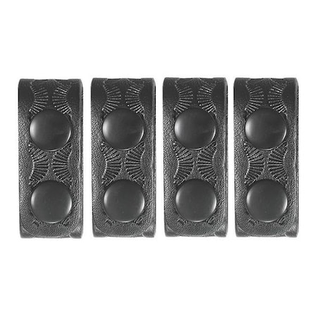 Belt Keeper, Synthetic Leather, Black, Universal, Snap MPN:1496WB