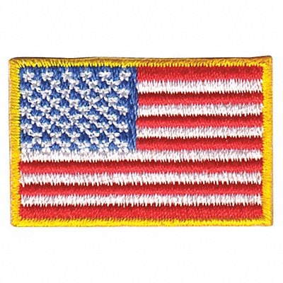 Embroidered Patch U.S. Flag Medium Gold MPN:0028