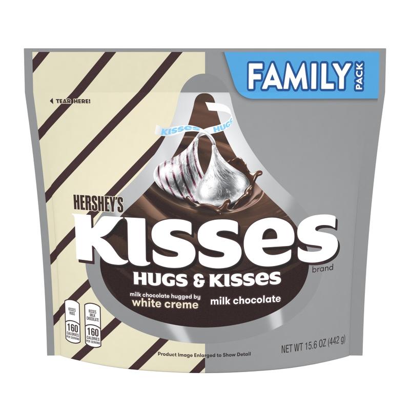 Hersheys Kisses and Hugs Chocolate Candy Assortment, 15.6 Oz, Pack Of 3 Bags MPN:12922