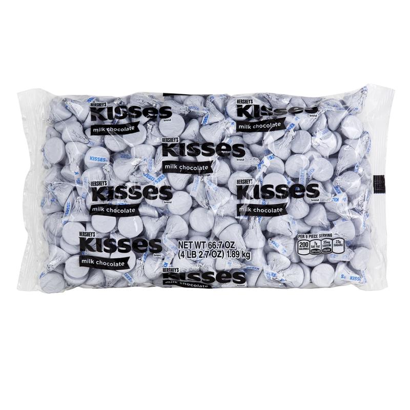 Hersheys KISSES Milk Chocolates, White, 66.7 Oz Bag MPN:13314