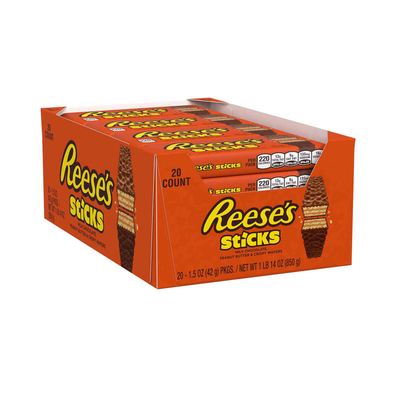 Reeses Sticks Wafer Bars, 1.5 Oz, Box Of 20 MPN:15141