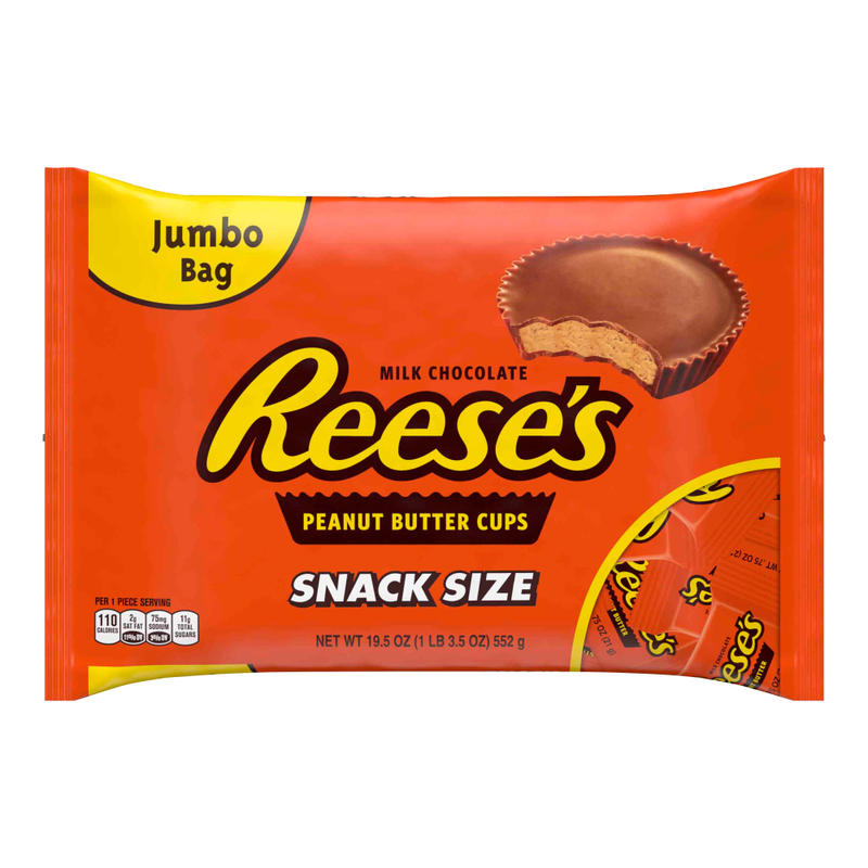 Reeses Snack-Size Peanut Butter Cups, 19.5 Oz Bag MPN:40362