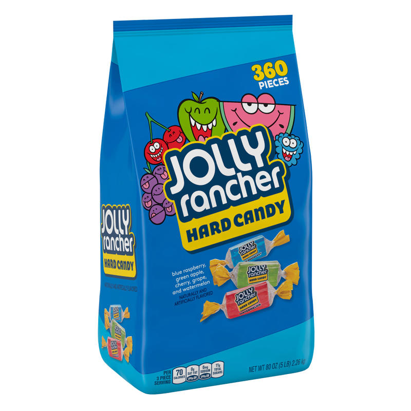 Jolly Rancher Assorted Hard Candy, Assorted Flavors, 5-Lb Bag MPN:15680