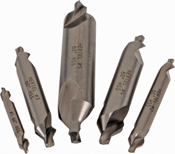 #1 to #5 High Speed Steel Combo Drill & Countersink Set MPN:H-81115000000