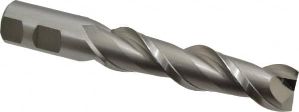 Square End Mill: 1'' Dia, 4'' LOC, 1'' Shank Dia, 6-1/2'' OAL, 2 Flutes, High Speed Steel MPN:E107106402