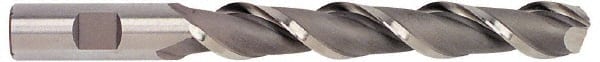 Square End Mill: 2'' Dia, 4'' LOC, 2'' Shank Dia, 7-3/4'' OAL, 3 Flutes, High Speed Steel MPN:E107120001