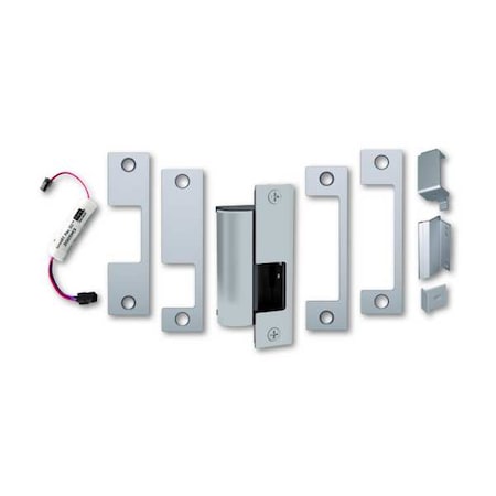 Electric Door Strike, Stainless Steel, Satin Stainless Steel, For Use With: Strike Plate 4-7/8 in MPN:1006CS-12/24D-630