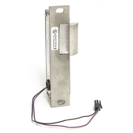Electric Door Strike, Stainless Steel, Stainless steel, For Use With: Electric Strike Body MPN:310-1 (1/2) 24D