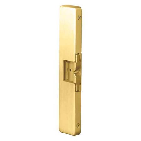 Electric Door Strike, Stainless Steel, Brass, For Use With: Rim Exit Device Includes: Spacer Plate MPN:9400 605