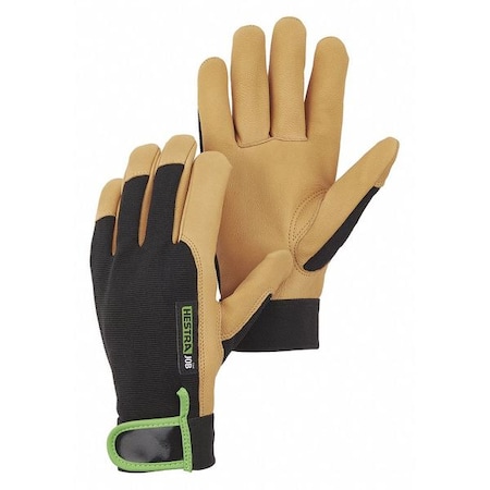 Glove, Leather, Goatskin, Black/Tan, L MPN:73040-701-09