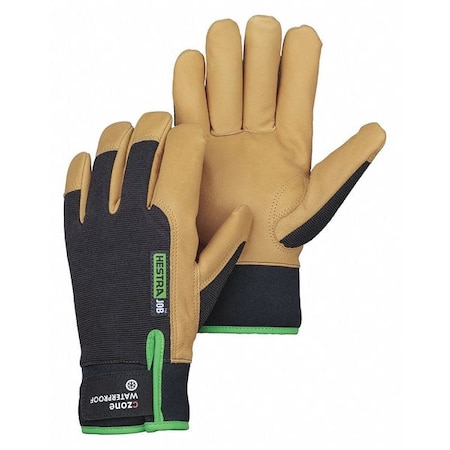 Cold Protection Gloves, Goatskin Leather Palm, CZone Membrane Lining, Black/Tan, M MPN:74060-701-08