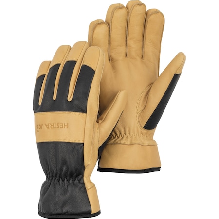 Waterproof, Goatskin, Insulated Glove, PR, Goatskin, Black, Tan, 9, 1 PR MPN:WINTER PRO