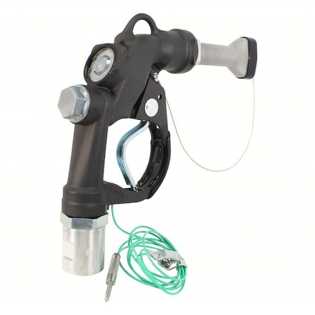 Fuel Nozzle, Black, 7 in Aluminum Spout MPN:12090217N