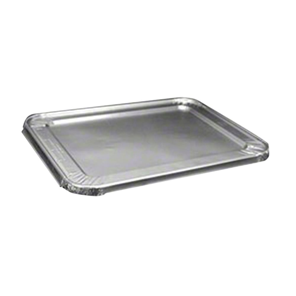HFA Foil Lids For Half Size Shallow Foil Pans, 12 13/16in x 10 7/16in, Silver, Pack Of 100 MPN:555-30