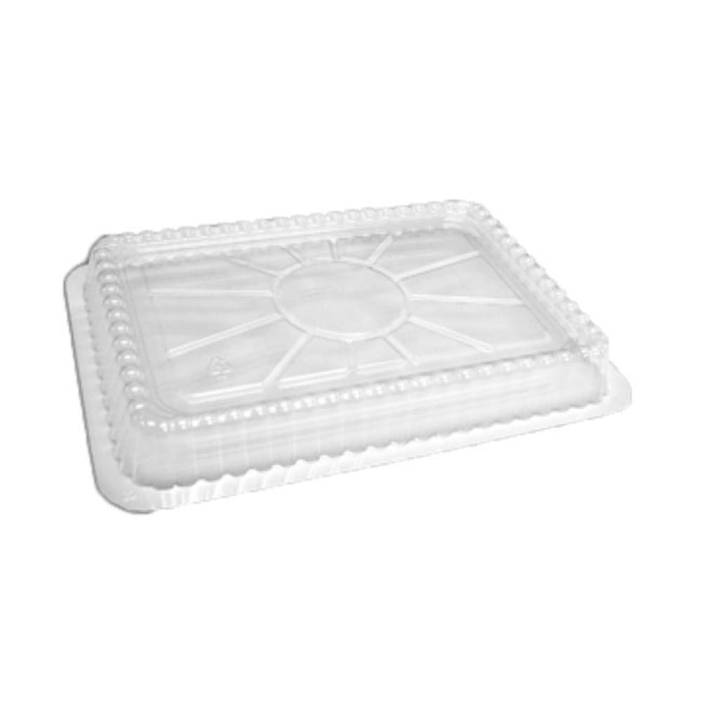 HFA Plastic Domed Lids For 1.5 Lb Foil Containers, 8 1/4in x 5 7/8in, Clear, Carton Of 500 MPN:2062DL