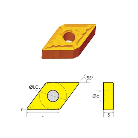 DNMG-433-PM Coated Carbide Insert MPN:6000-9433