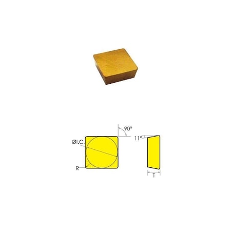 SPG-432 TiN Coated Carbide Insert MPN:6021-2432
