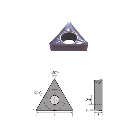 TCGX 1.81.50 LH Carbide Insert For Aluminum MPN:6057-0100