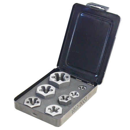 7 Piece M6-M20 Hexagon Rethreading Die Set MPN:1017-0007