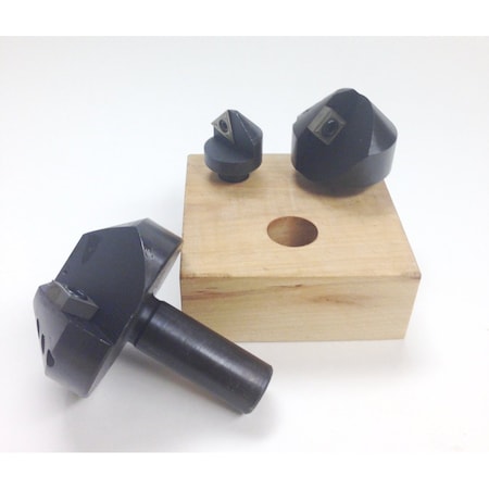 3 Piece 90 Degree Indexable Countersink & Chamfer Tool Set MPN:2001-0012
