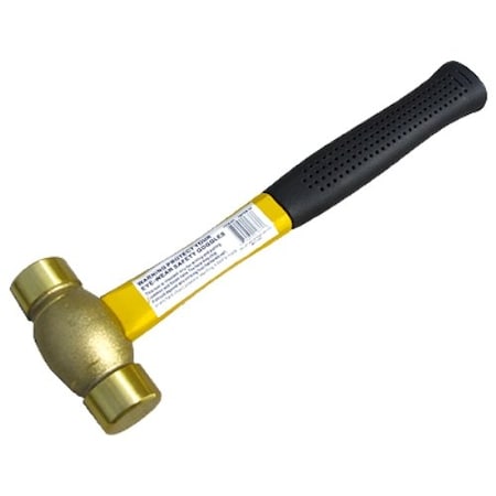 1-1/2 Lb Fiberglass Handle Brass Hammer MPN:7080-0037