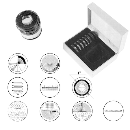 10X Pocket Optical Comparator With 8 Reticles MPN:8902-0041