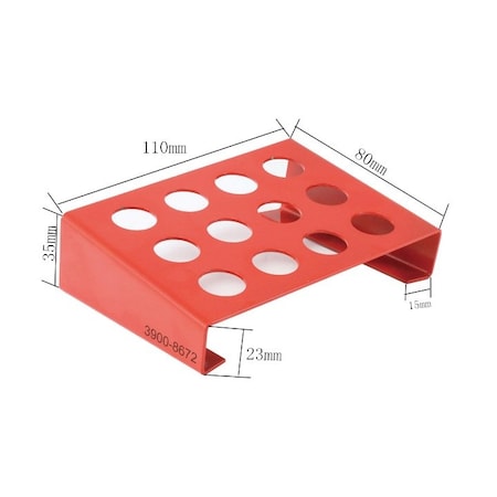 12 Piece ER-16 Collet Rack MPN:3900-8672