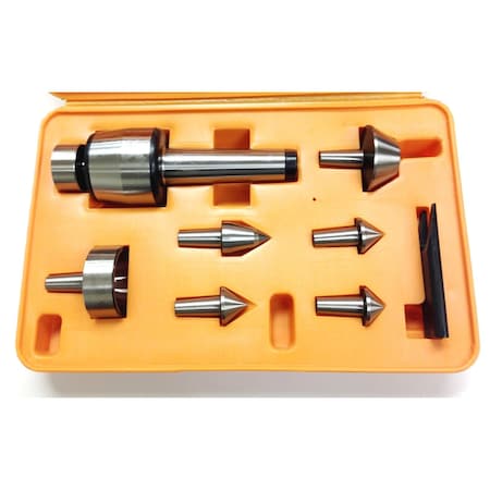 9 Piece MT5 Multi-Shape Interchangeable Tip Live Center Set MPN:3900-5023