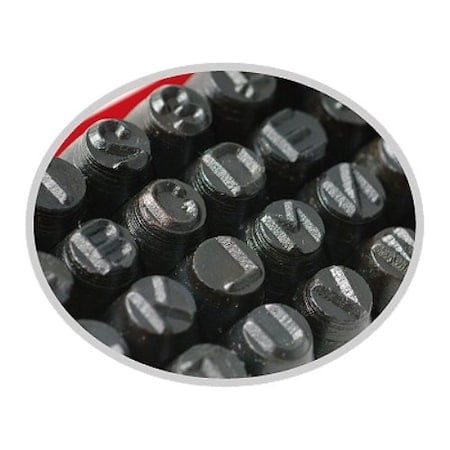 1/4 Width Number & Letter Stamp Set 0-9 And A-Z MPN:8016-0004