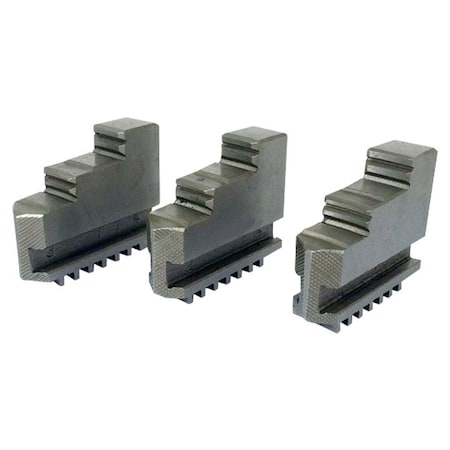3 Piece Steel External Hard Jaw Set For 8