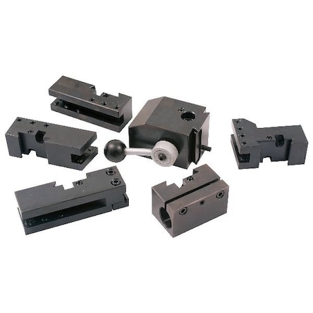 6 Piece KDK Style-100 Quick Change Tool Post & Holder Set MPN:3900-5425